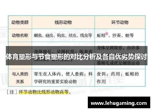 体育塑形与节食塑形的对比分析及各自优劣势探讨